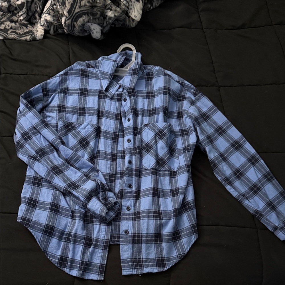 Blue Plaid Shirt